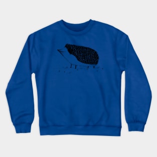 Monochrome Hedgehog Crewneck Sweatshirt